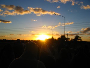 El atardecer de la procesión ricotera