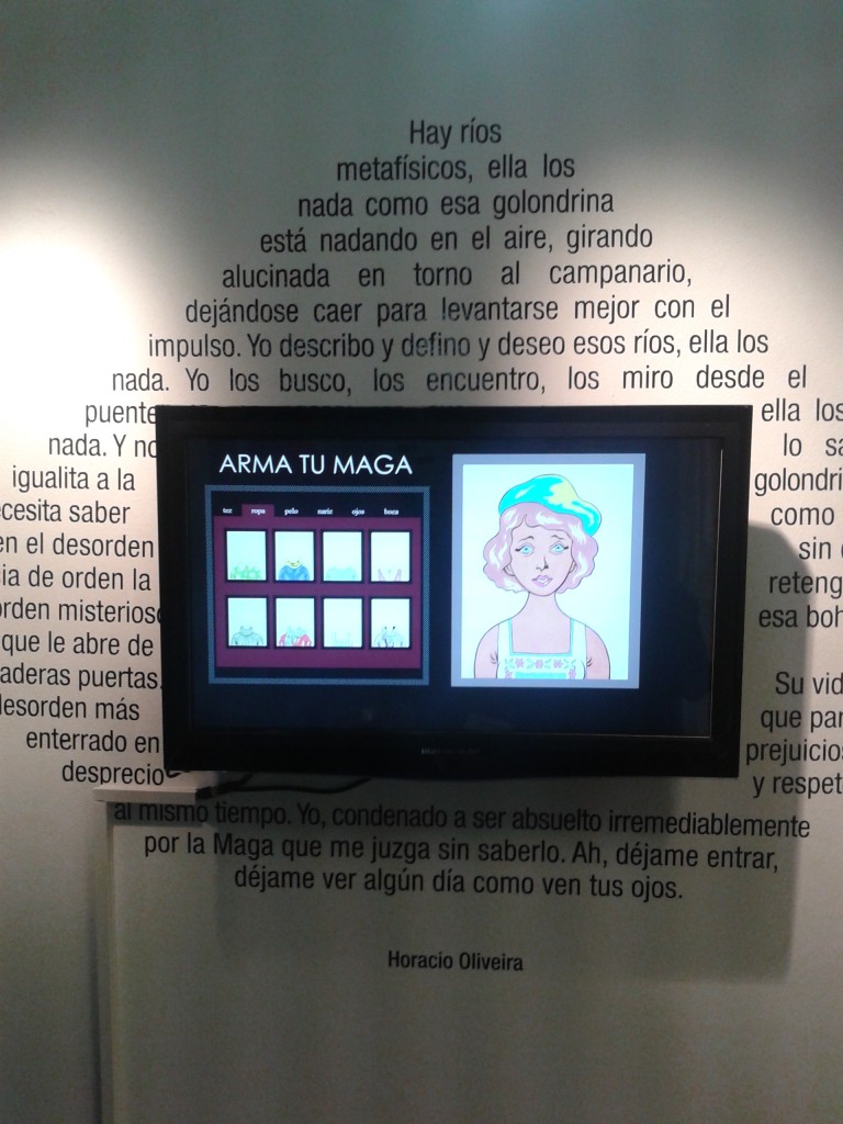 La Maga en Museo del libro y de la lengua, Buenos Aires.