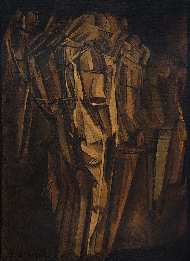 Sad Young Man in a Train (1911-12) - Marcel Duchamp