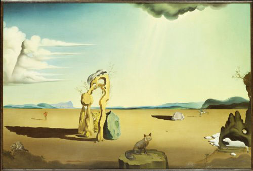 Desnudo en el desierto
